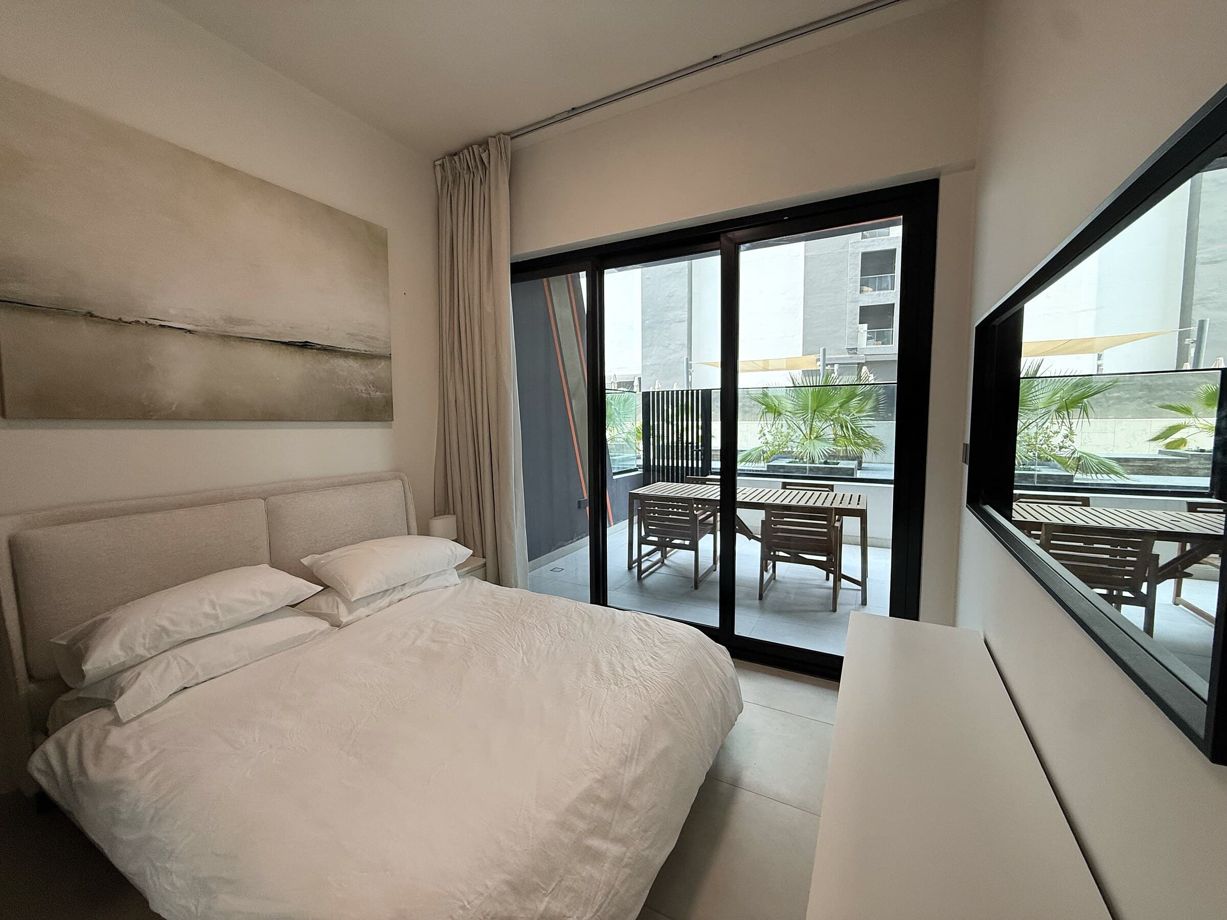 Bedroom with direct terrace access